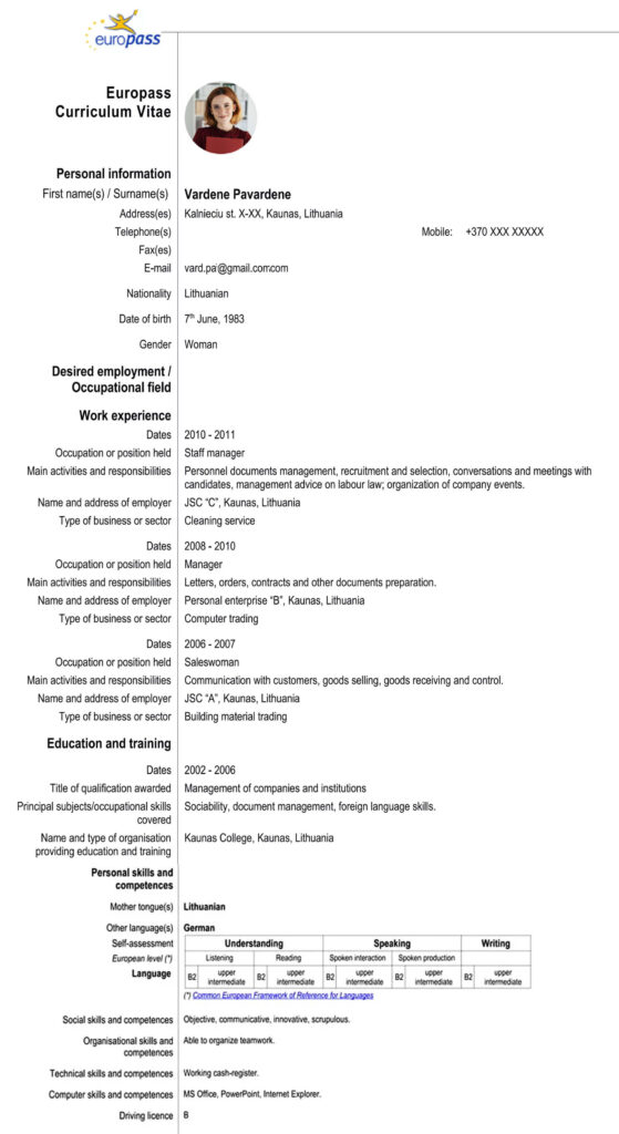 Europass CV: A Step-by-Step Guide with Video