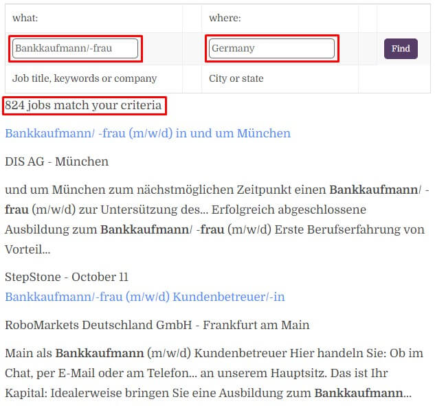 Bankkaufmann-frau Ausbildung in Germany