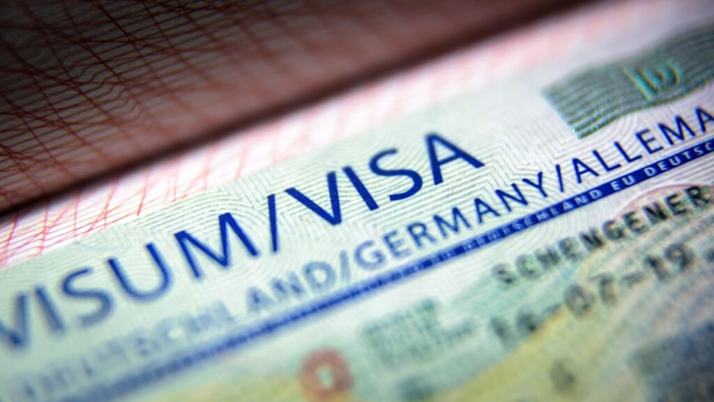 German visa example