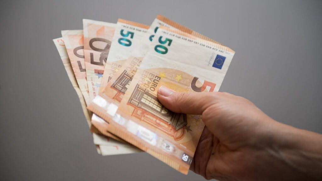 Euro in Hand Photo