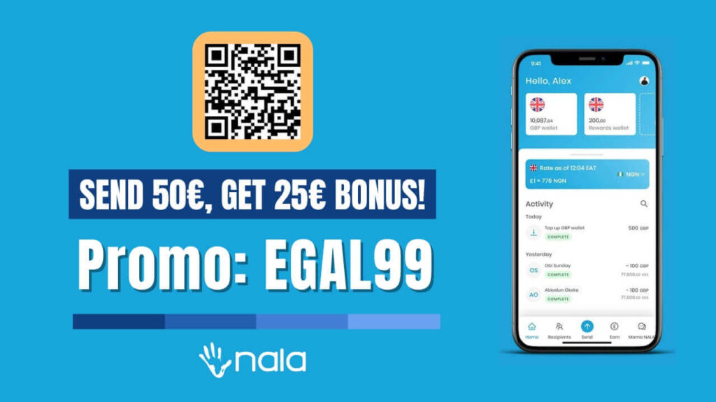NALA 25€ Bonus Promo Code